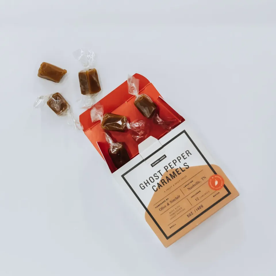 Pappy Van Winkle Barrel Aged Ghost Pepper Caramels karamel