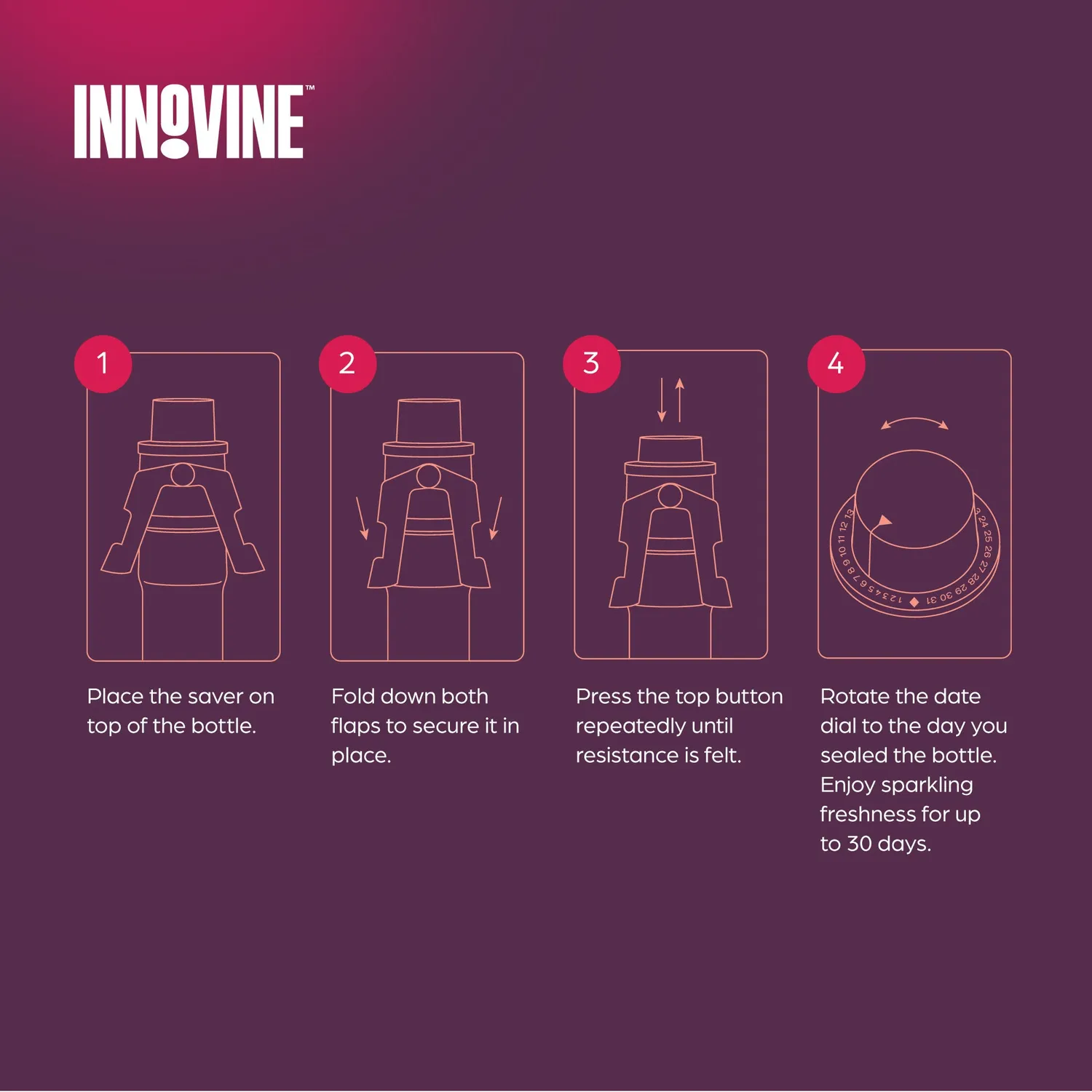 Innovine Save Champagne Saver champagnestop graphite