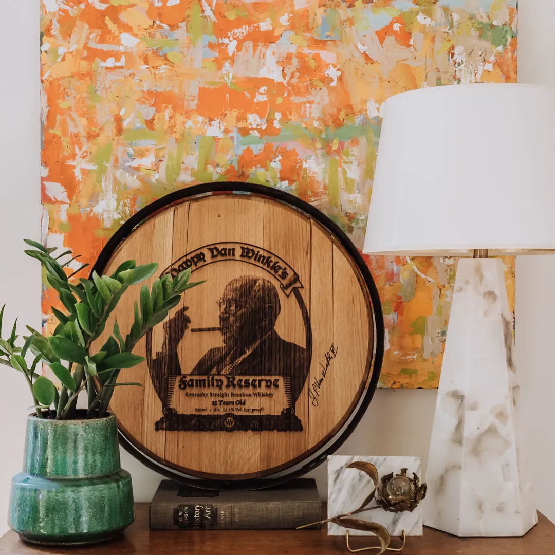 Pappy Van Winkle Bourbon Barrel Hoop Frame houten vatlijst 56 cm