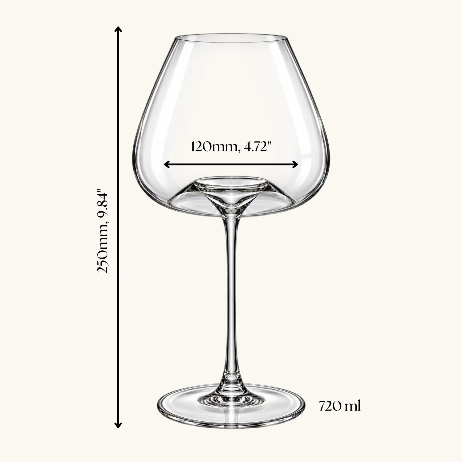 Memoire Maestosa wijnglazen 72cl bordeaux