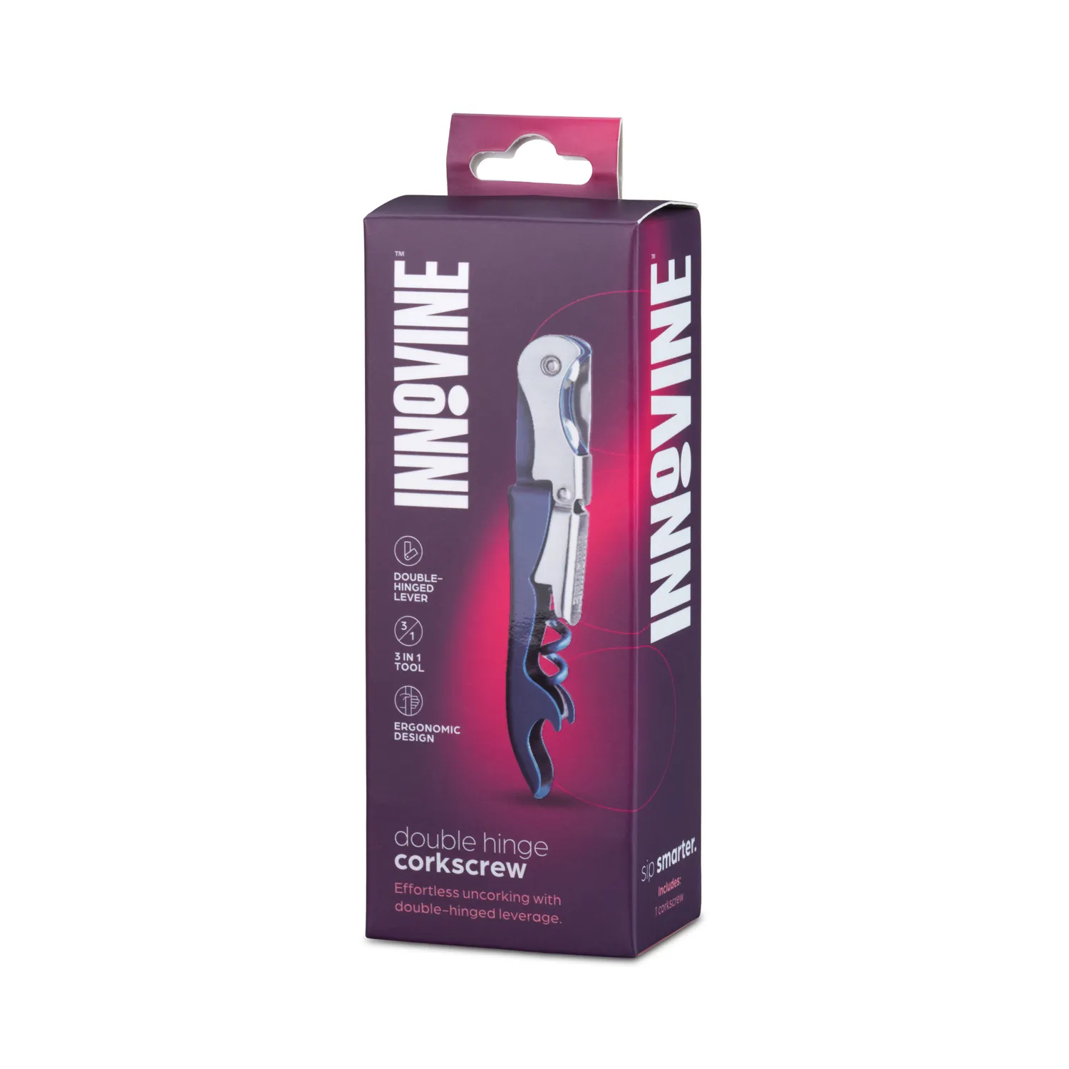 Innovine Serve Double Hinged Corkscrew kurkentrekker