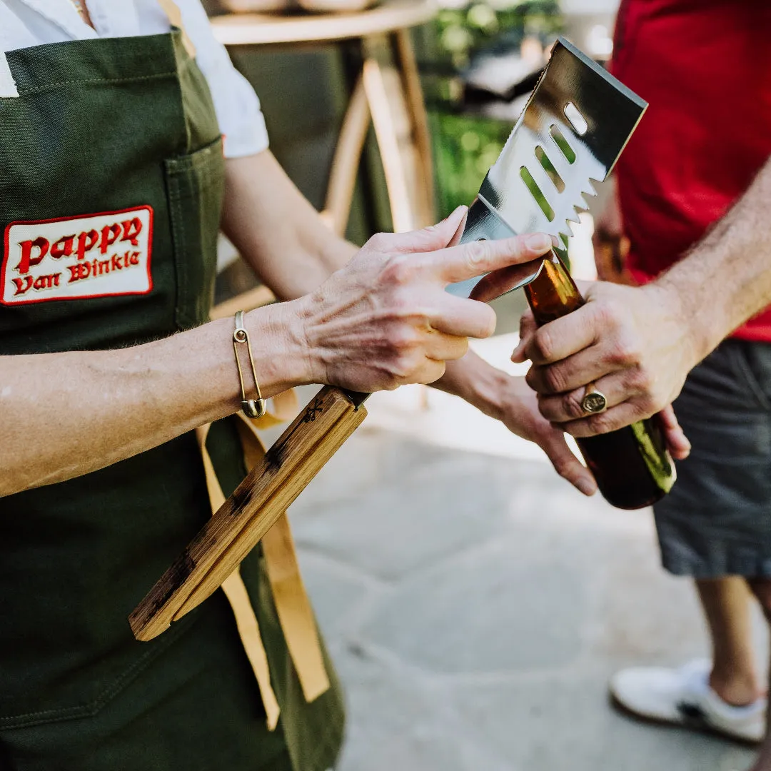 Pappy Van Winkle Barrel Stave Grilling Tool Set barbecuegereedschap 3-delig met vatgrepen