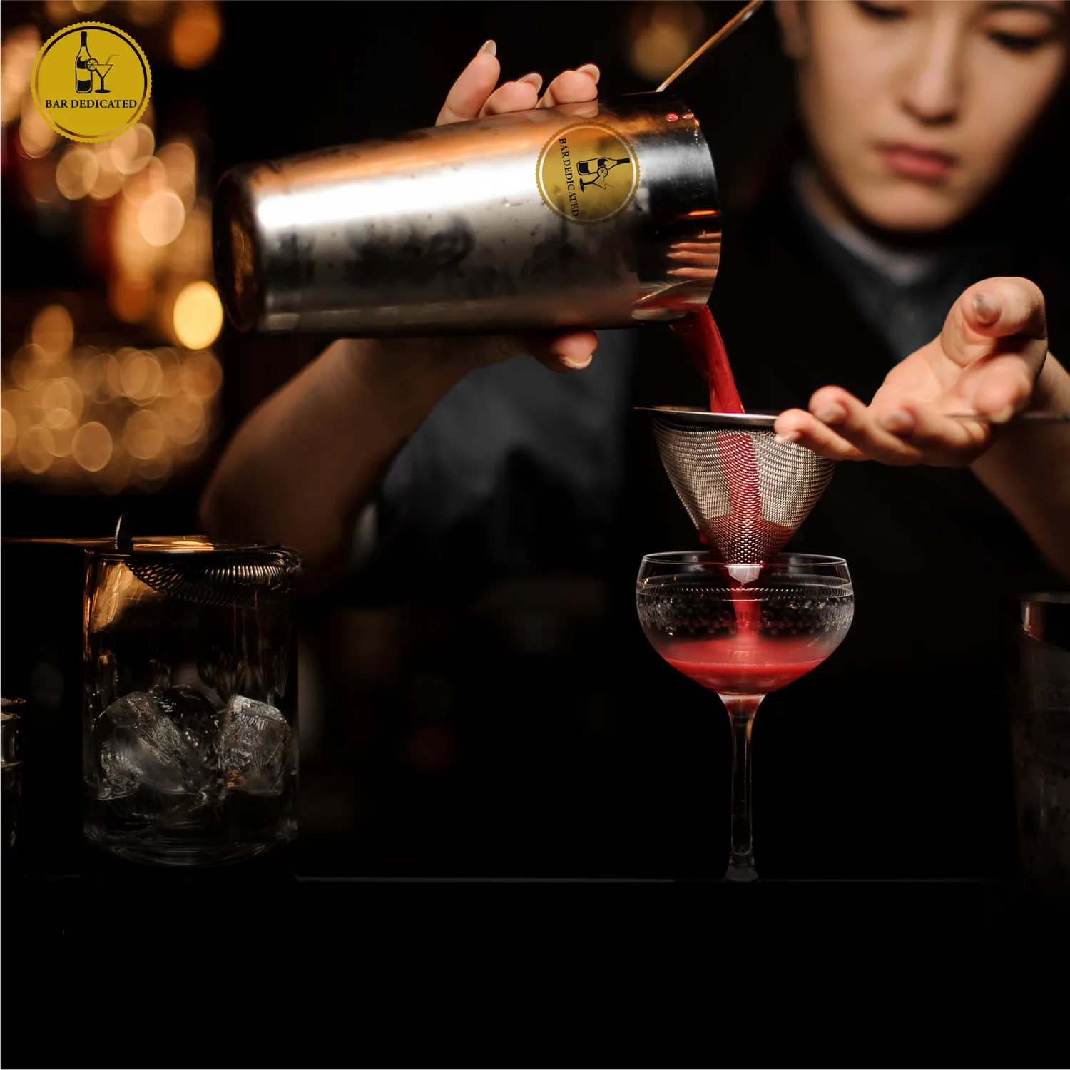 Bar Dedicated Silver 23-delige cocktailset met standaard
