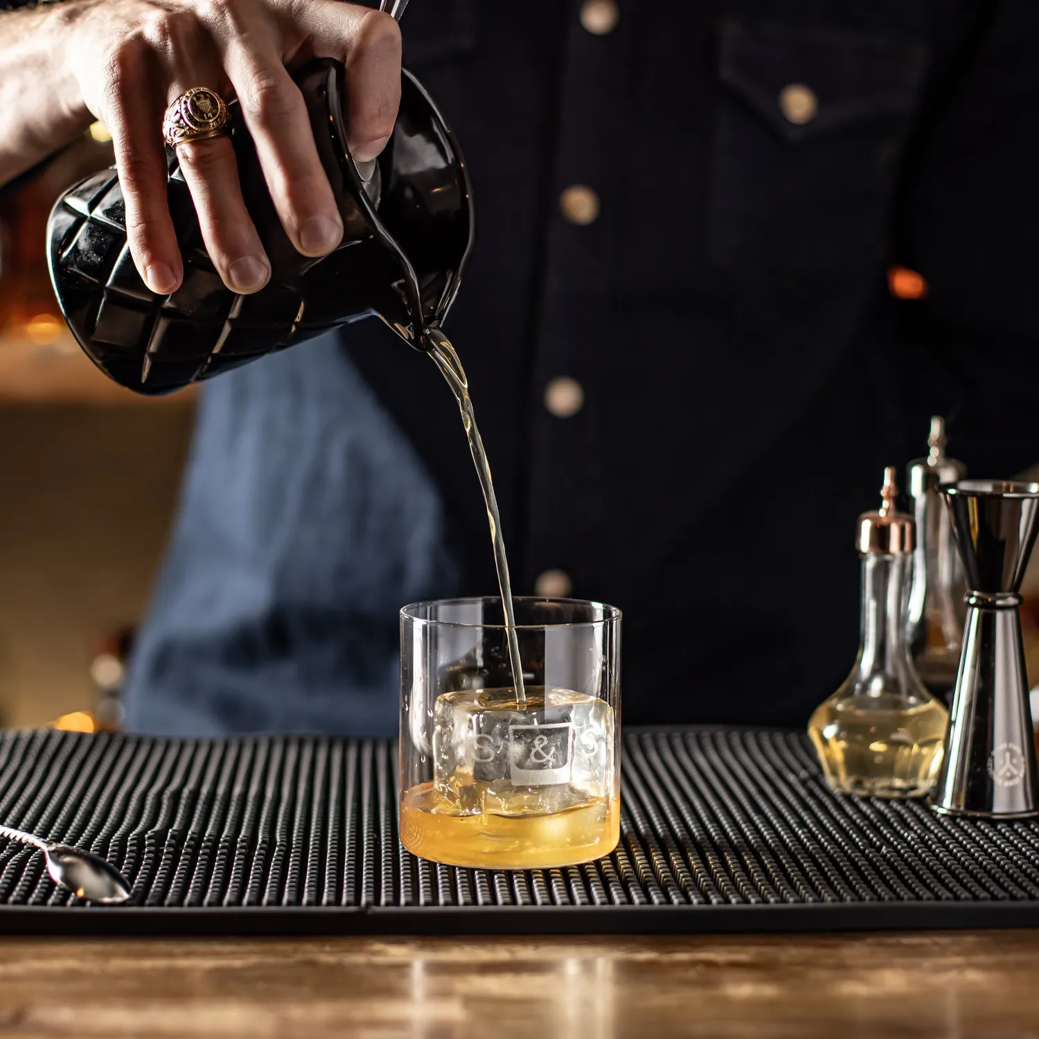 Amehla Black Out Yarai mengglas 50cl zwart kristal