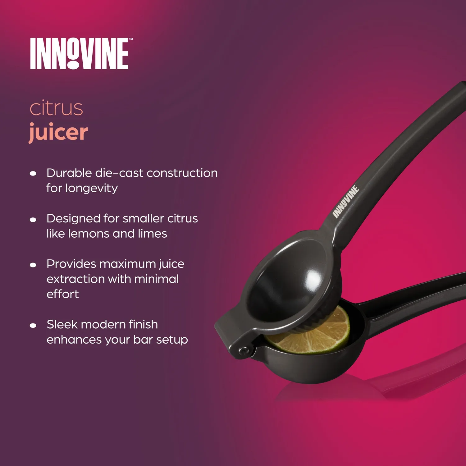 Innovine Mix Citrus Juicer citruspers grijs