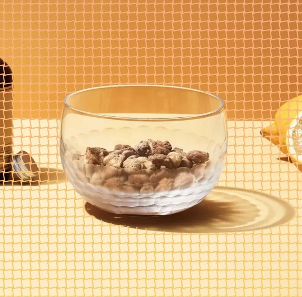 Hive Nut Bowl handgeëtst honingraat schaaltje 53 cl