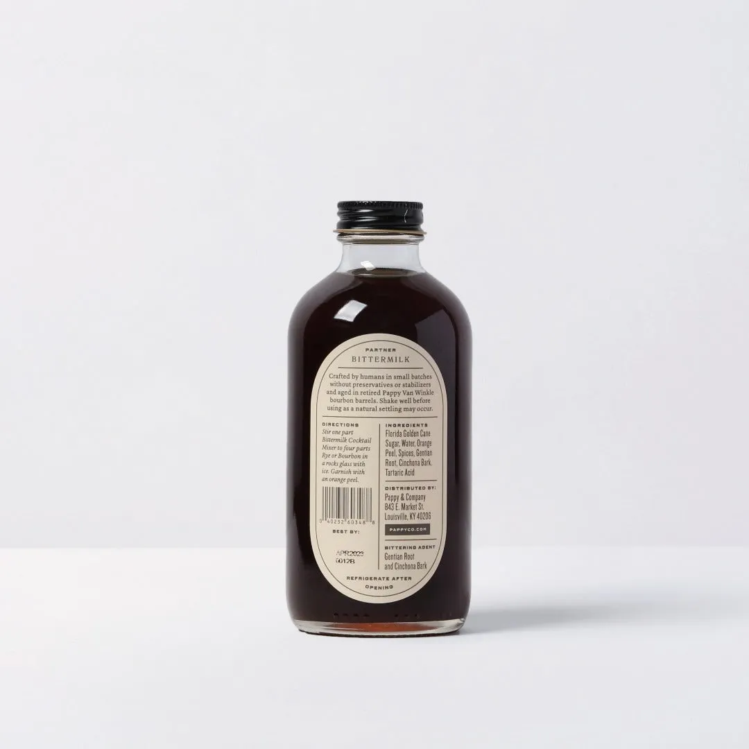 Pappy Van Winkle Bittermilk Old Fashioned Mix cocktailmix 12 flessen