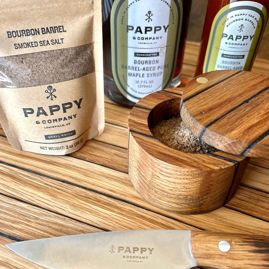 Pappy Van Winkle Barrel Stave zoutpot hout met deksel
