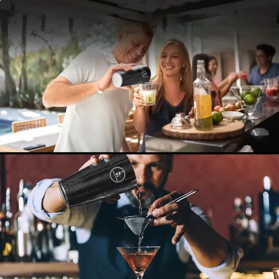 Bar Dedicated Black 13-delige cocktailset Boston shaker