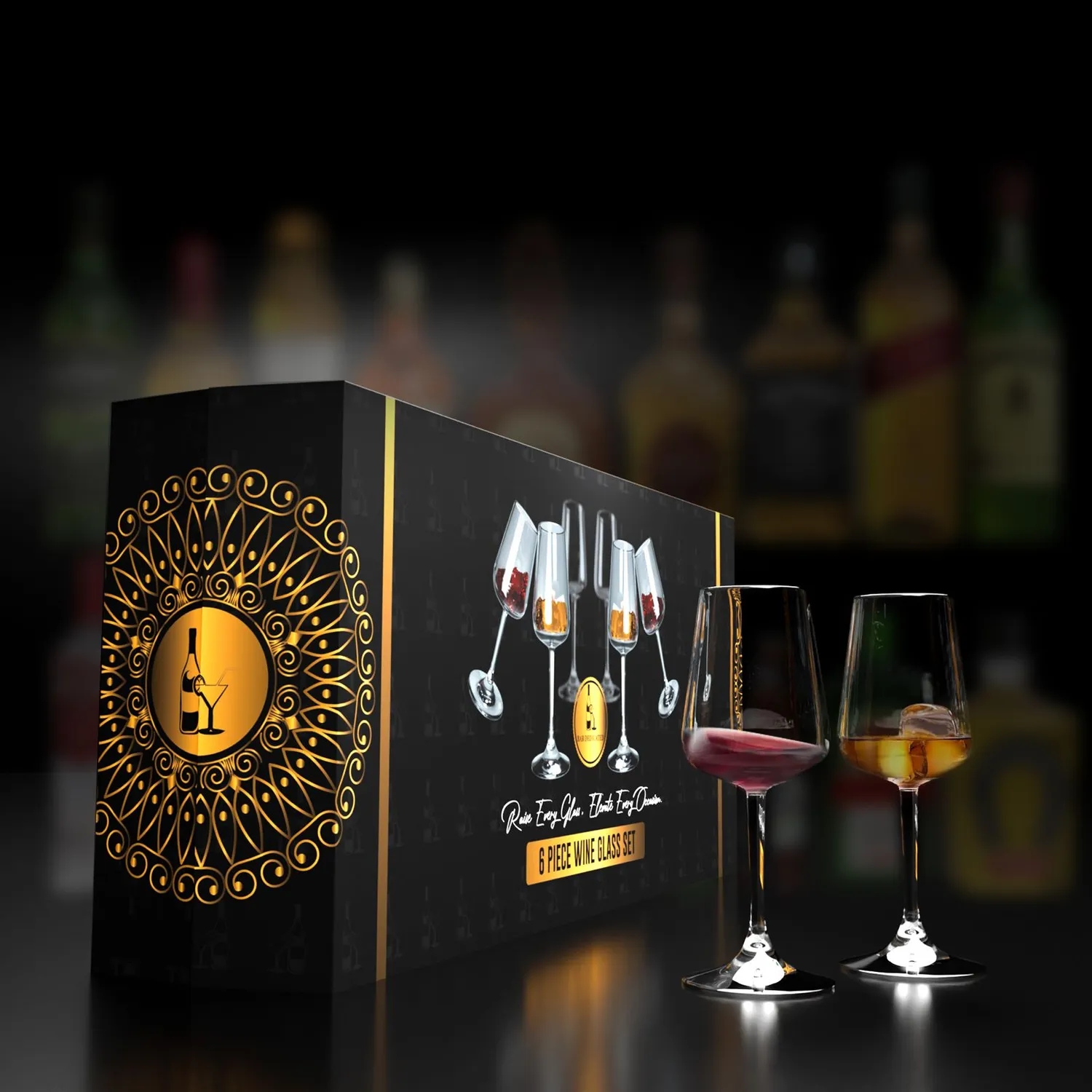 Bar Dedicated wijnglas 52cl set van 6 mondgeblazen