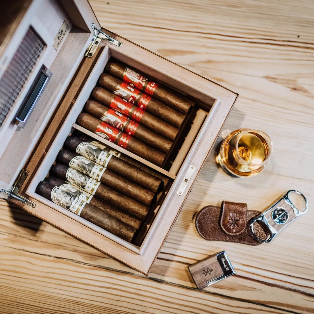 Pappy & Company Custom “V” sigarenknipper van walnoothout
