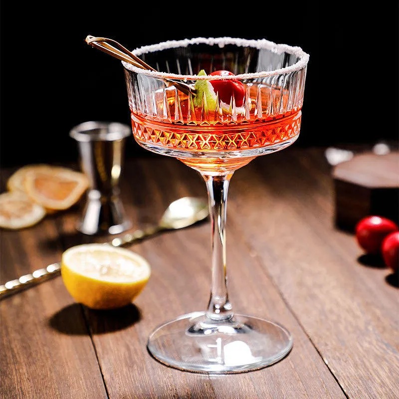 Bar Dedicated martini cocktailglazen 350 ml set van 6 reliëf