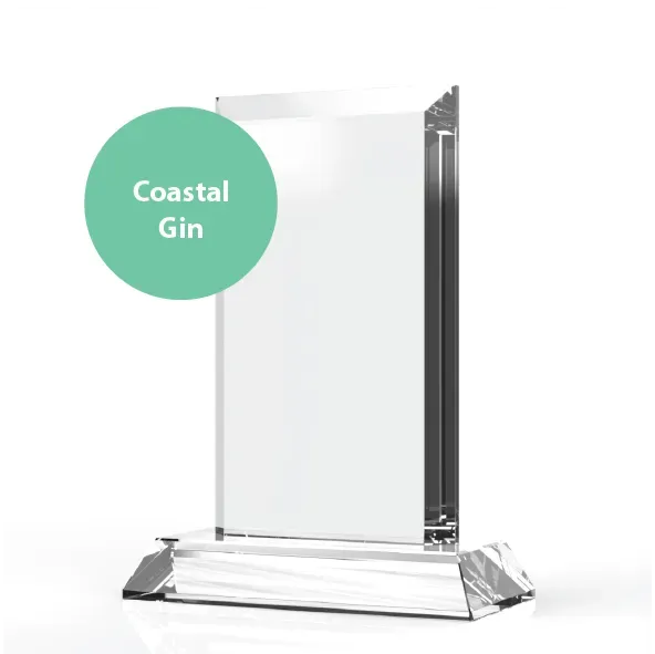The Glencairn Glass Rectangle Trophy gin-glas Coastal Gin 2026