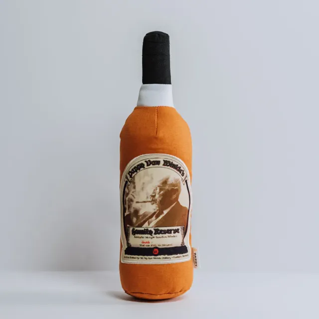 Pappy Van Winkle Pappy Bottle Canvas Dog Toy hondenspeelgoed 12 stuks met pieper
