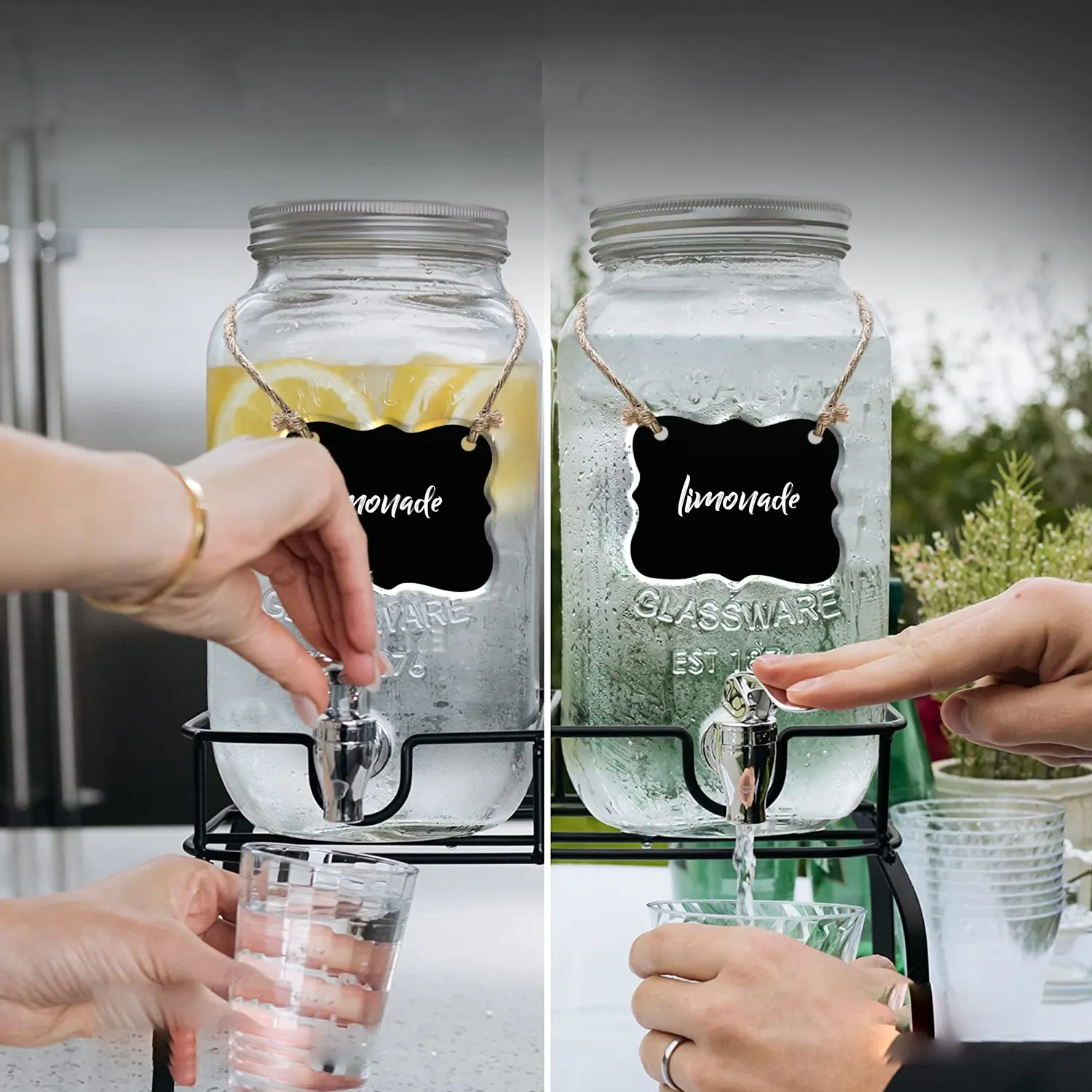 Bar Dedicated drankdispenser 4L set van 2 met kraan