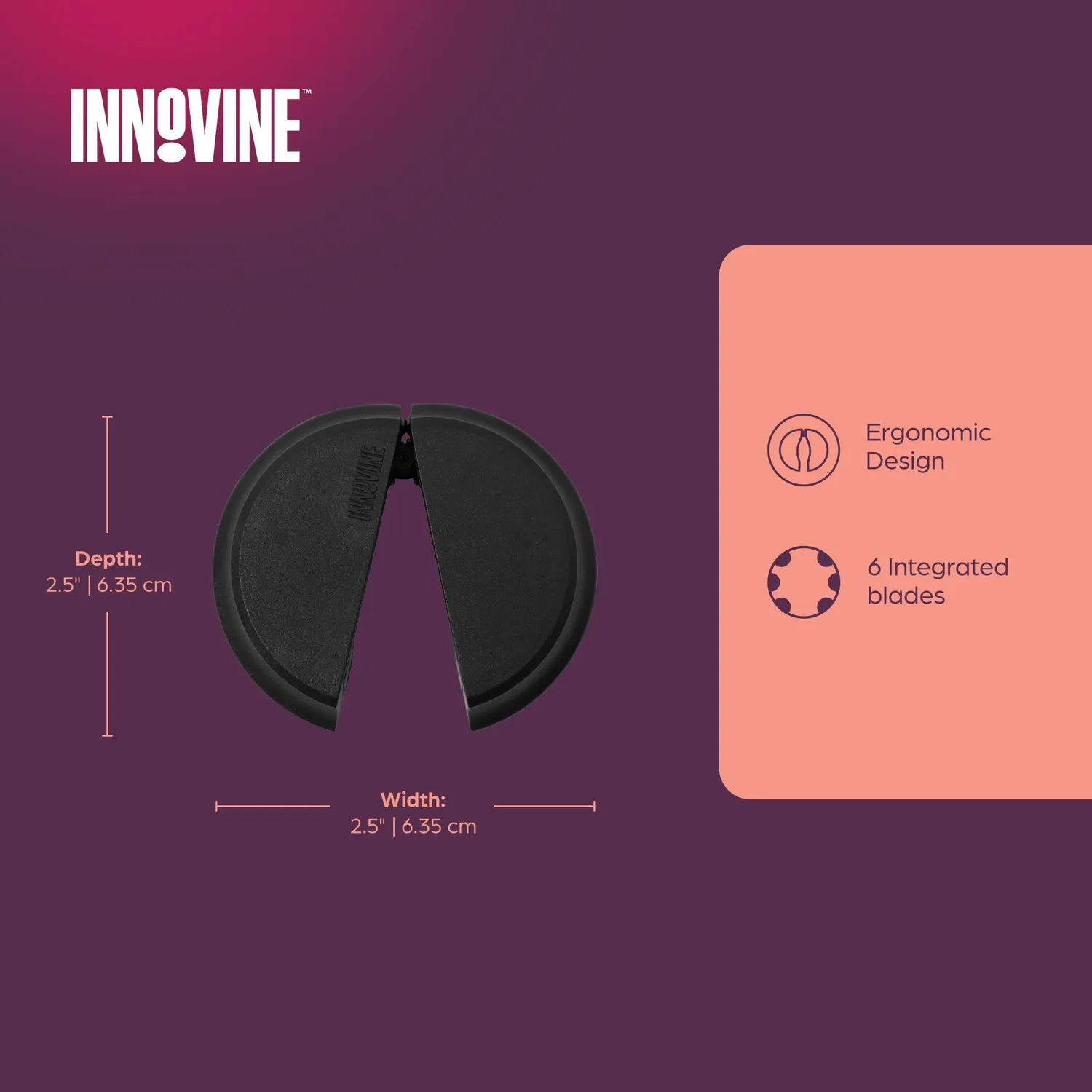 Innovine Pro Foil Cutter foliesnijder zilver 6 messen