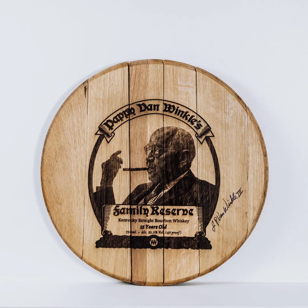 Pappy Van Winkle vatdeksel eikenhout limited edition