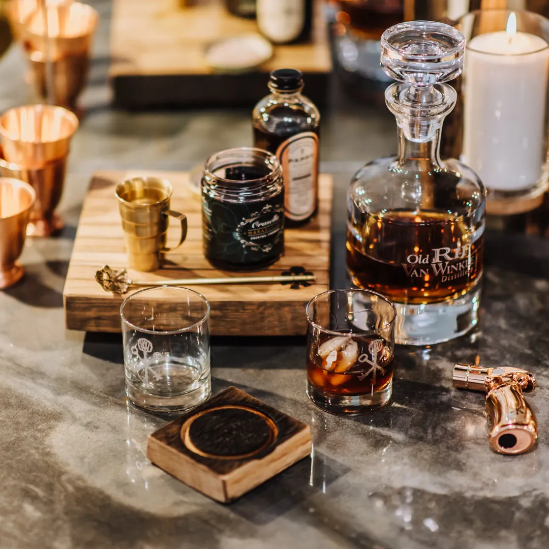Pappy Van Winkle Smoked Cocktail Kit cocktailset 4-delig gerookt