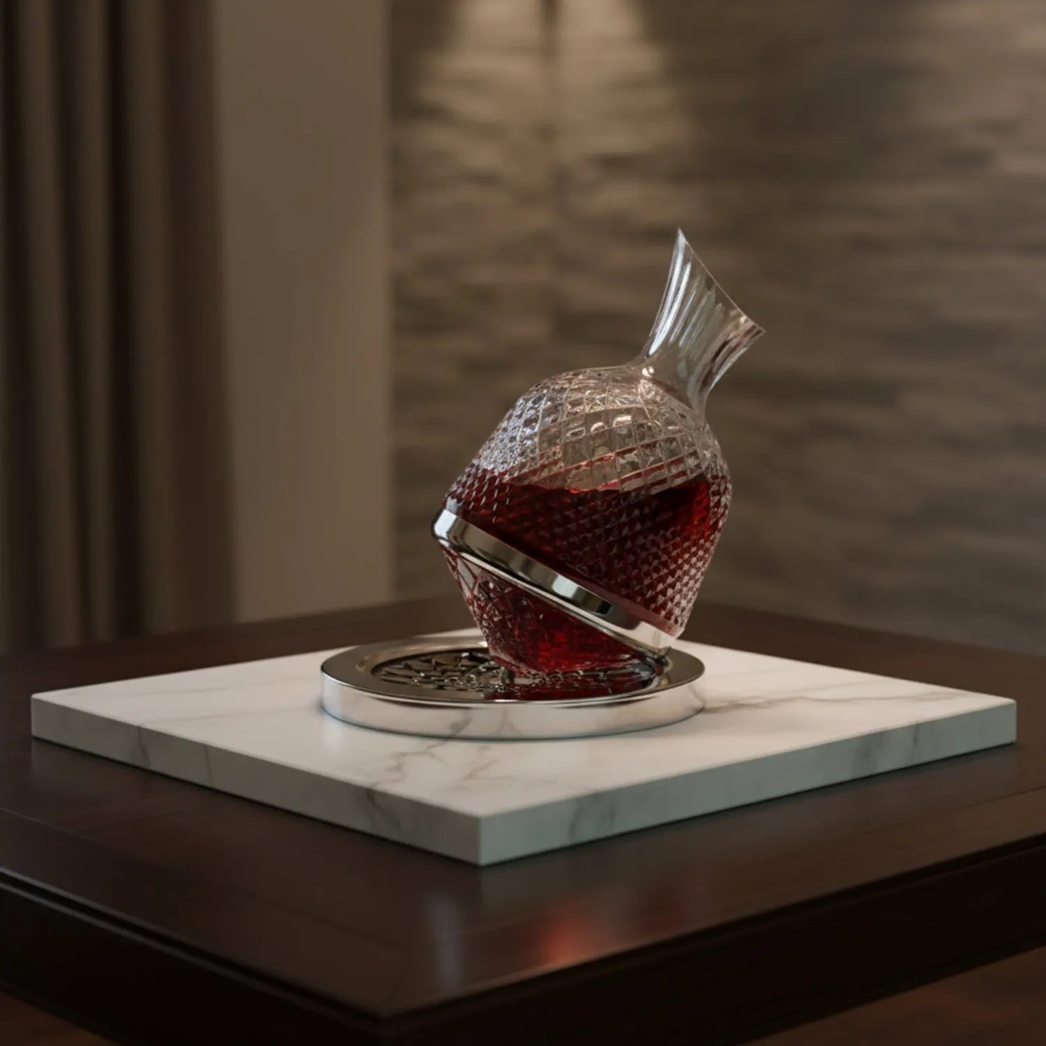 Memoire Tourner Decanter decanteerkaraf met draaiplateau