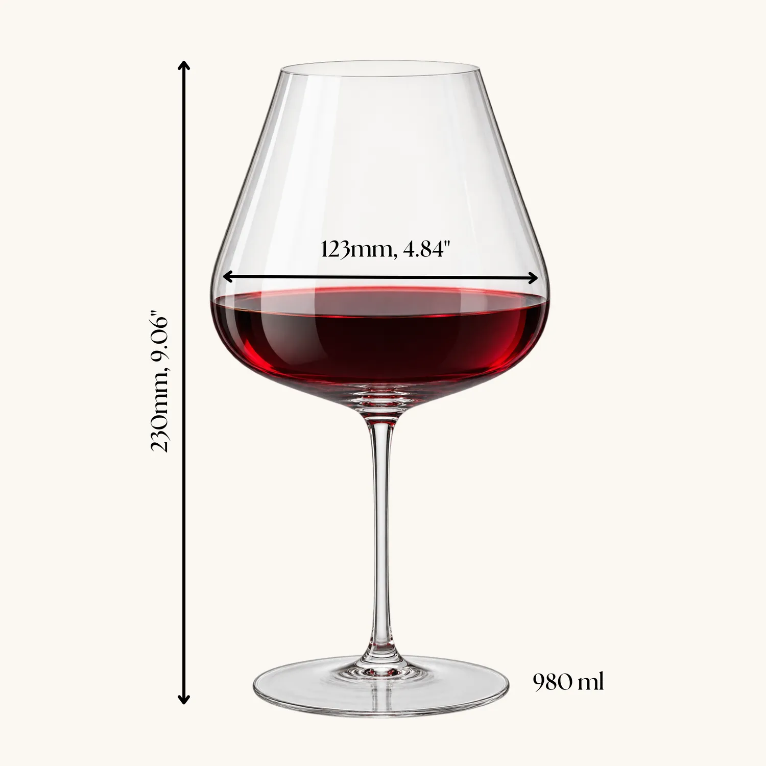 Memoire Nebbiolo wijnglazen 98 cl groot