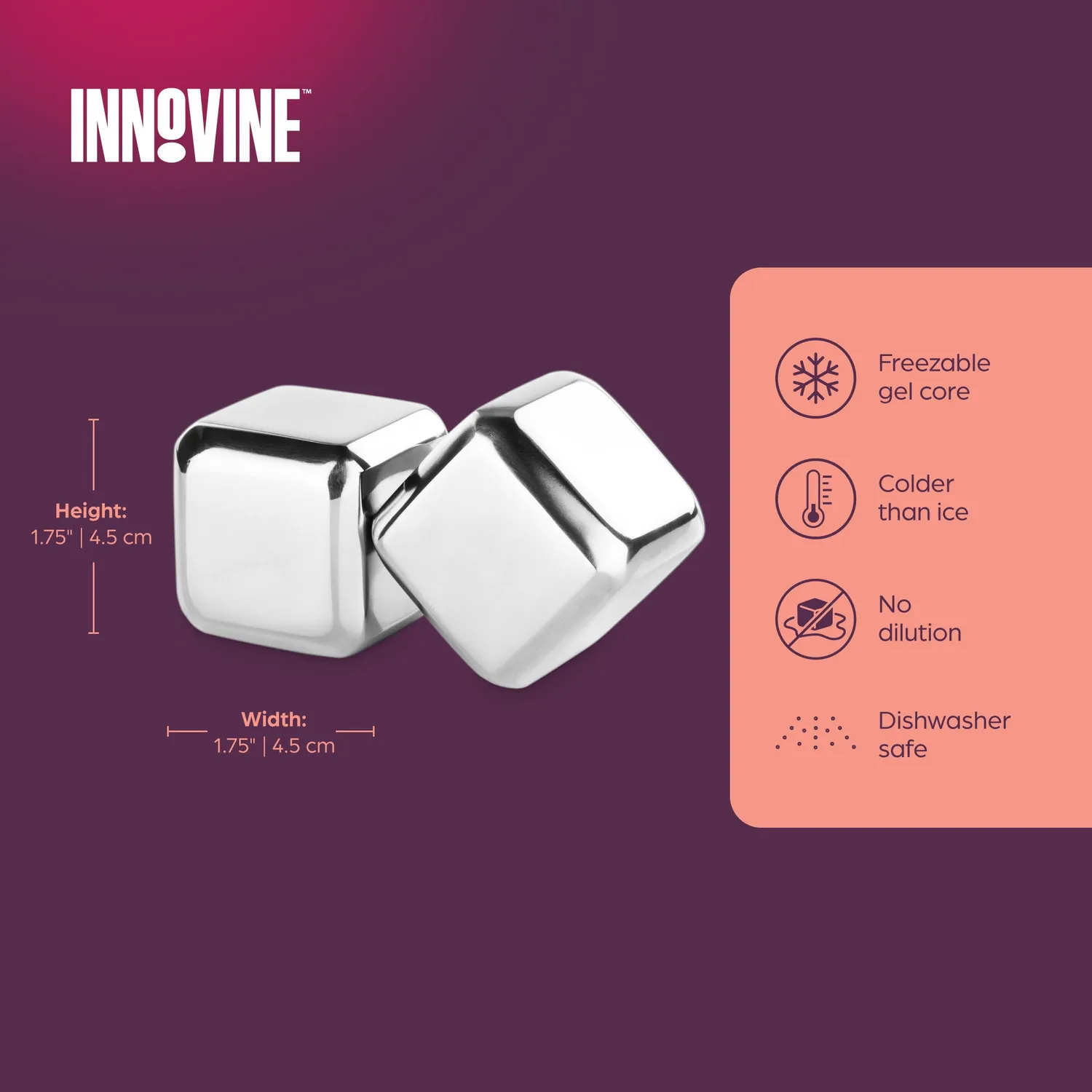 Innovine Chill stalen ijsblokjes