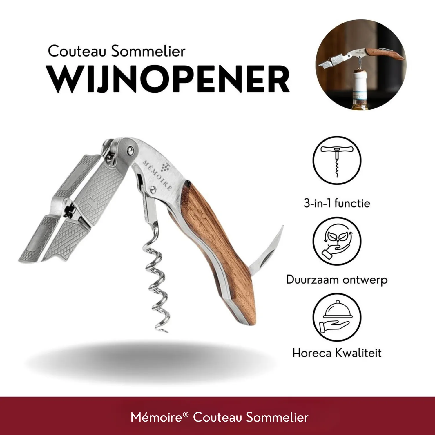 Mémoire Couteau Sommelier Giftset wijnset – compleet cadeau