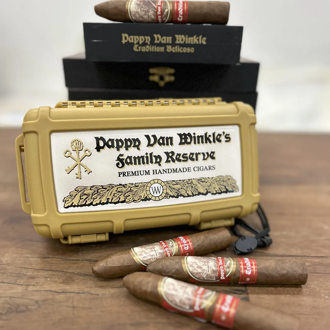 Pappy Van Winkle Family Reserve reis-humidor voor 10 sigaren