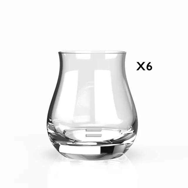 The Glencairn Glass Glencairn Mixer mixglas met maatstrepen set van 6