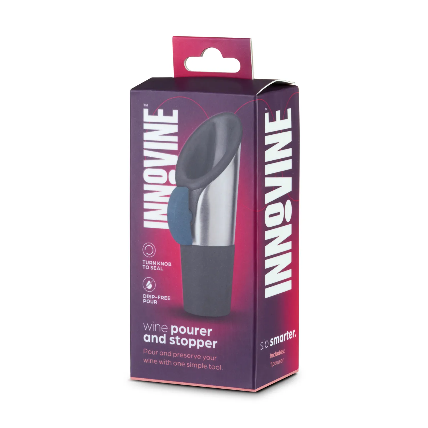 Innovine Save Wine Pourer schenker stop rvs