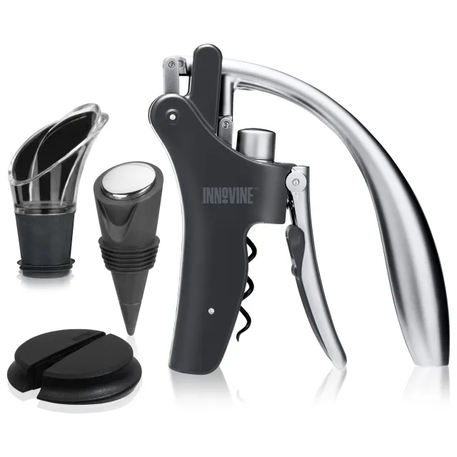 Innovine Lever Corkscrew 4-Piece Gift Set wijnaccessoireset