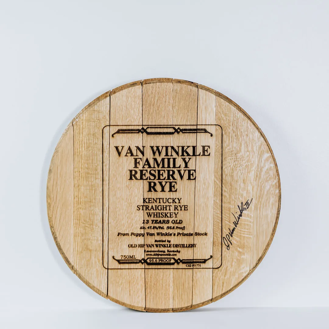 Pappy Van Winkle vatdeksel eikenhout limited edition