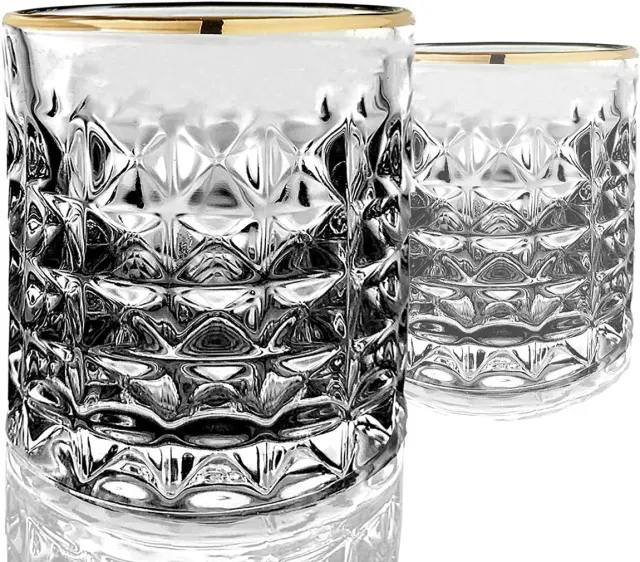 Amehla Gold Rimmed whiskyglas gouden rand
